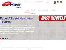 Tablet Screenshot of havir.com.br